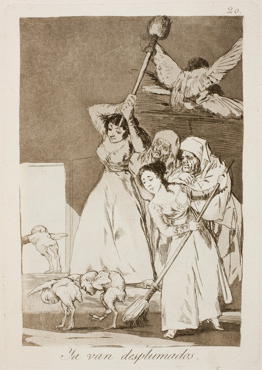 Ya van desplumados von Francisco de Goya