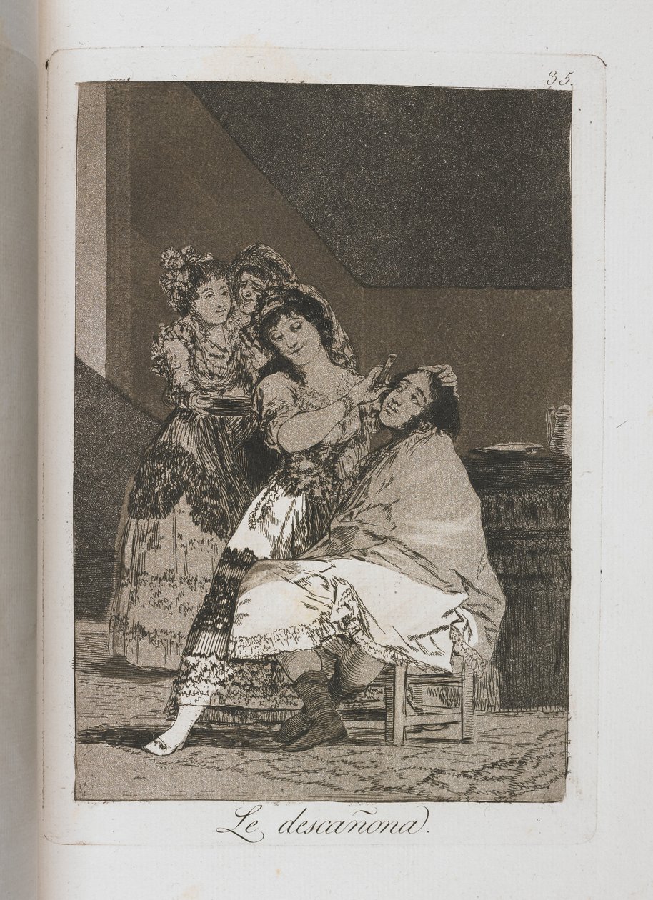 Platte aus Los Caprichos, 1797-1798 von Francisco de Goya