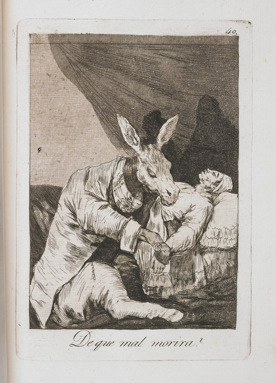 Platte aus Los Caprichos, 1797-1798 von Francisco de Goya