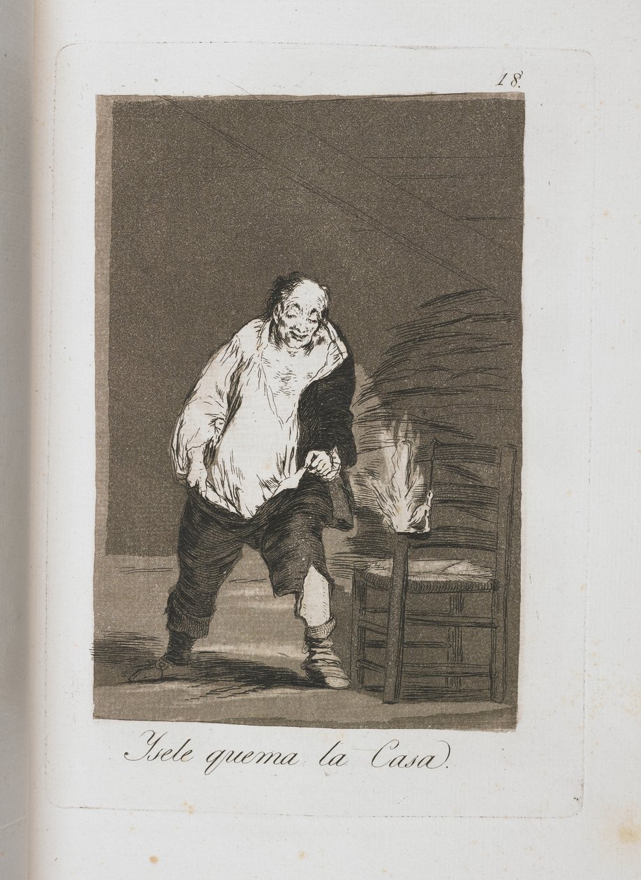 Tafel aus Los Caprichos, 1797-1798 von Francisco de Goya