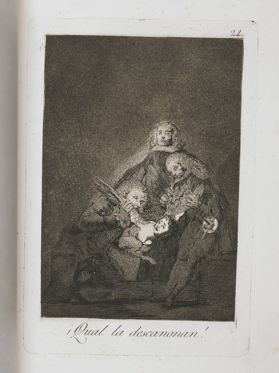 Tafel aus Los Caprichos, 1797-1798 von Francisco de Goya