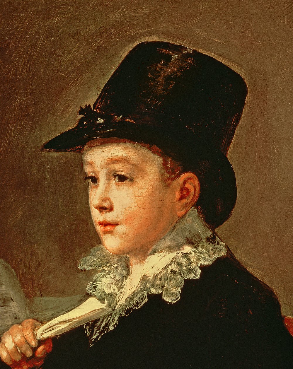 Porträt von Marianito Goya, Enkel des Künstlers (Detail) von Francisco de Goya