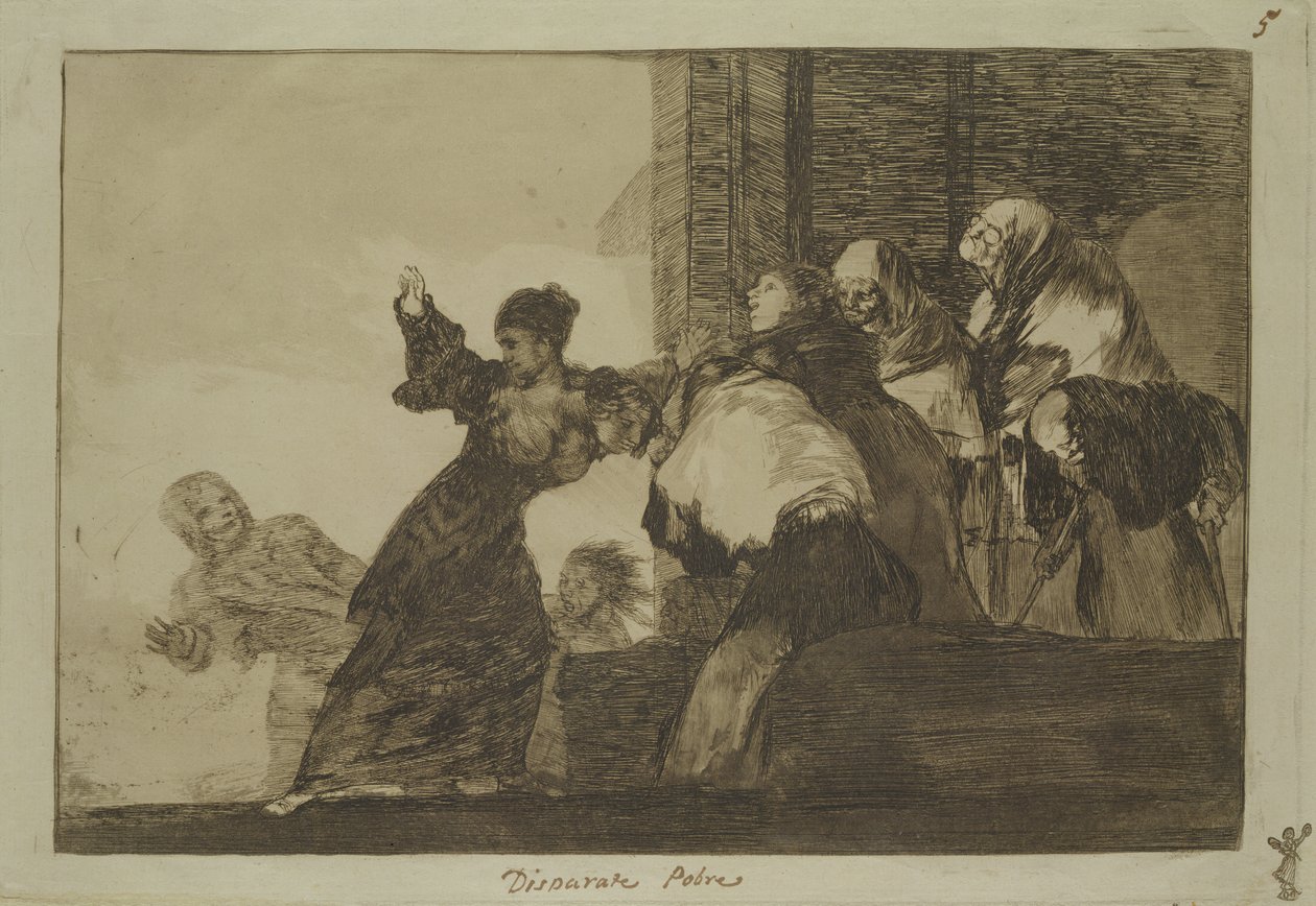 Sprichwort 11 aus der Serie Follies, ca. 1815-24 (Radierung und Aquatinta auf Papier) von Francisco de Goya