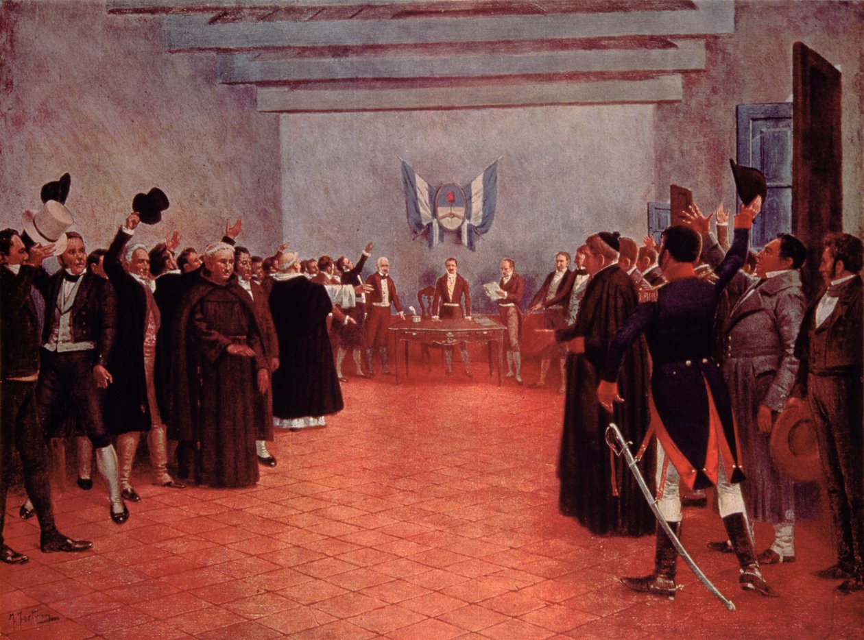 Der Kongress von Tucuman, die Unabhängigkeitserklärung Argentiniens von Spanien im Jahr 1816 von Francisco (after) Fortuny