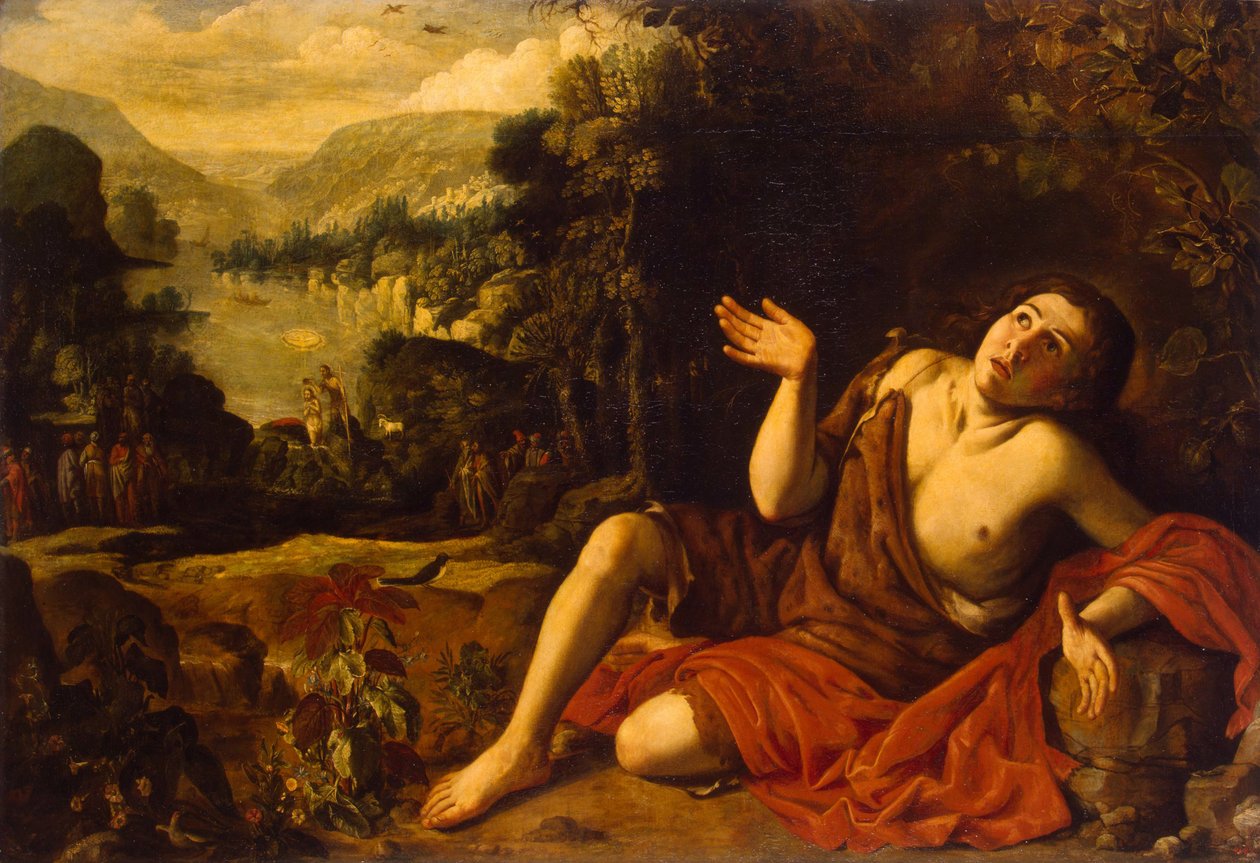 Johannes der Täufer in der Wüste, 1630 von Francisco Collantes