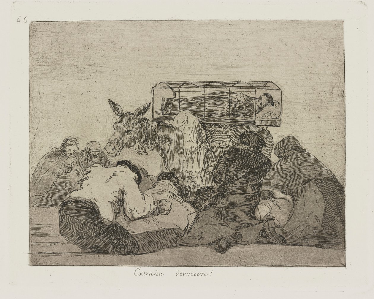 Seltsame Hingabe!, Tafel 66 aus der Serie Die Schrecken des Krieges von Francisco de Goya