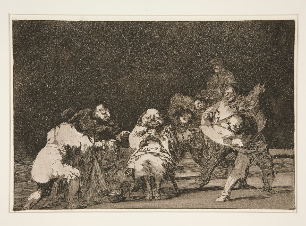 Die Loyalität, Tafel 17 aus der Serie Los proverbios von Francisco de Goya