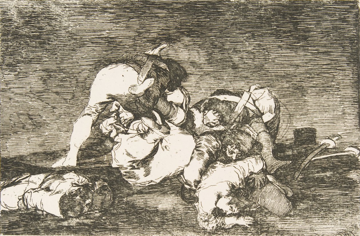 Tafel 10 aus Die Schrecken des Krieges: Auch diese nicht. Tampoc..., 1810 von Francisco de Goya