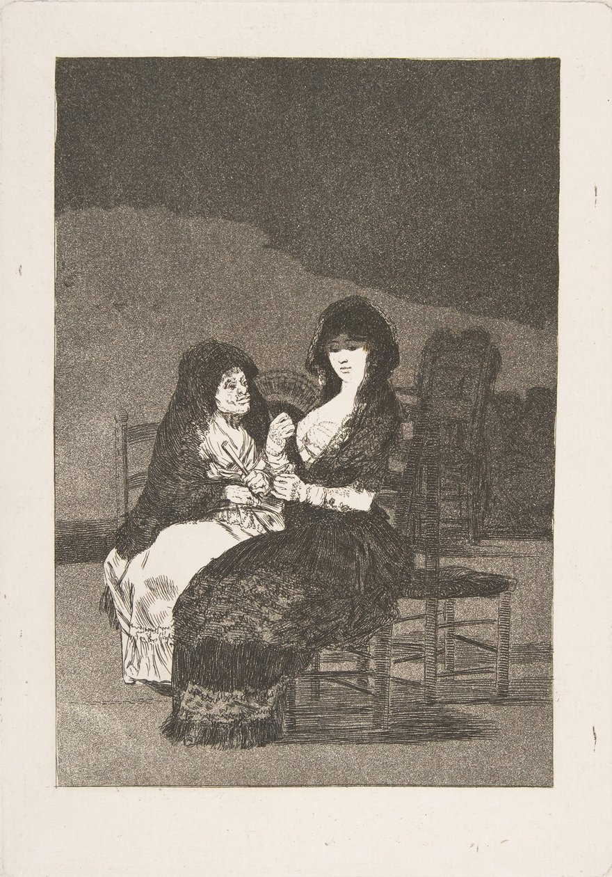 Platte 15 aus Los Caprichos: Schöner Rat Bellos consejos, 1799 von Francisco de Goya