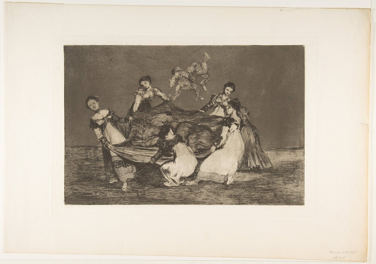 Tafel 1 aus den Disparates: Weibliche Torheit, ca. 1816-23 veröffentlicht 1864 von Francisco de Goya