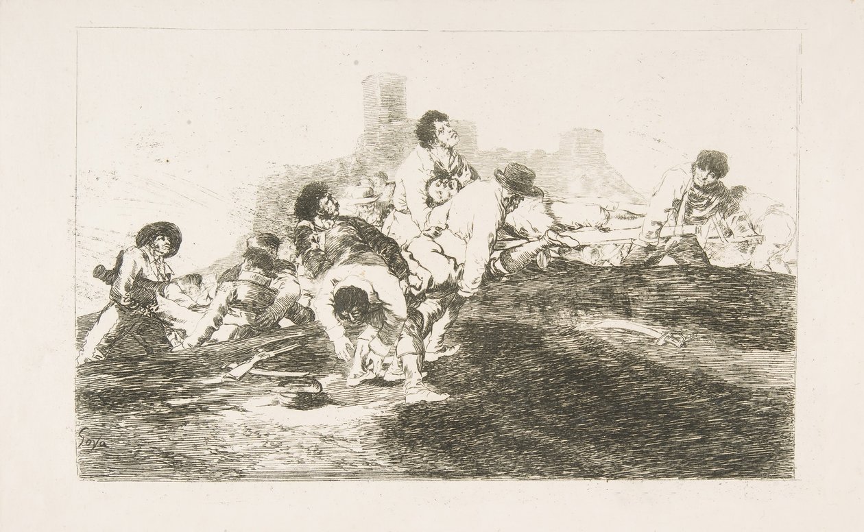 Platte 24 aus Die Schrecken des Krieges Los Desastres de la Guerra: Sie können immer noch nützlich sein, 1810 von Francisco de Goya