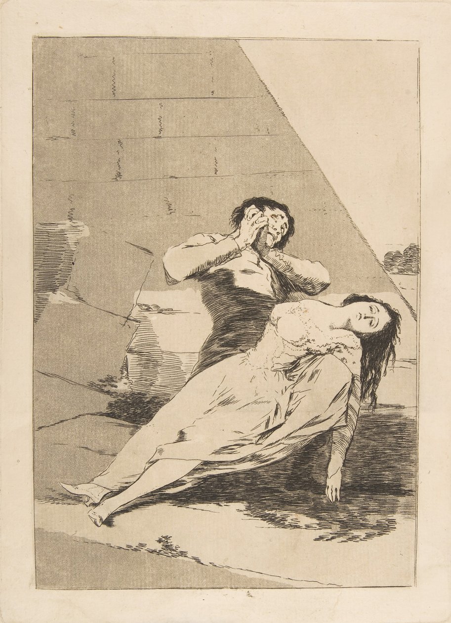 Tafel 9 aus Los Caprichos: Tantalus Tantalo., 1799 von Francisco de Goya