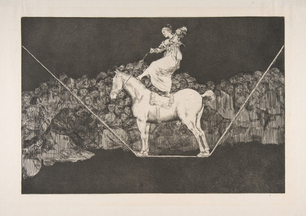 Tafel B aus den Disparates: Pünktlicher Wahnsinn, ca. 1816-23, veröffentlicht vor 1877 von Francisco de Goya