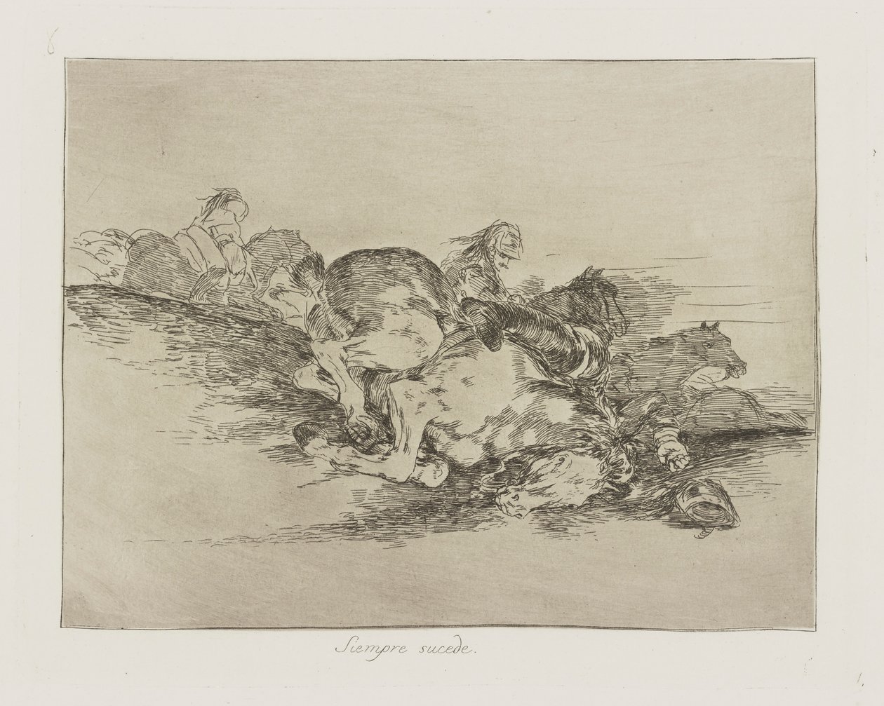 Siempre sucede. (Es passiert immer.), pl. 8 aus der Serie Los desastres de la guerra (Die Schrecken des Krieges) von Francisco de Goya