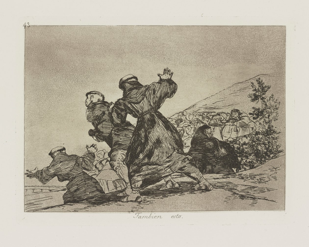 Tambien esto. (Dies auch.), pl. 43 aus der Serie Los desastres de la guerra (Die Schrecken des Krieges) von Francisco de Goya