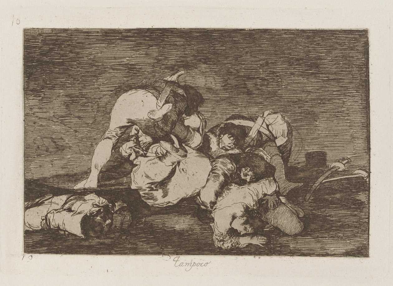 Tampoco (Auch diese nicht), pl. 10 aus der Serie Los desastres de la guerra (Die Schrecken des Krieges) von Francisco de Goya