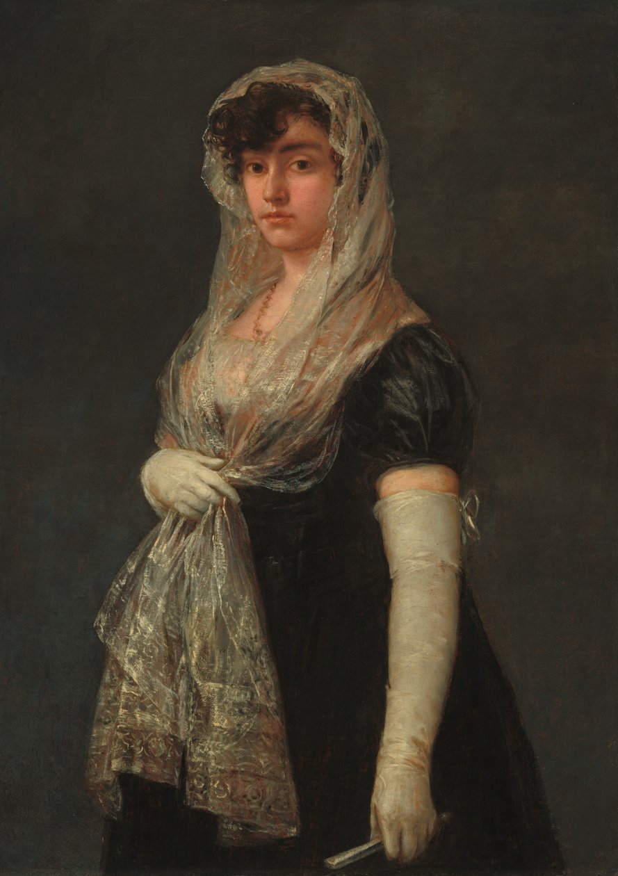 Junge Dame mit Mantilla und Basquina, ca. 1800-1805 von Francisco de Goya