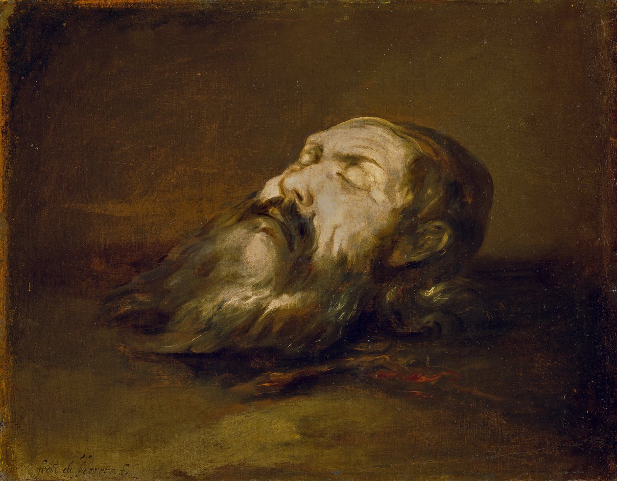 Kopf eines enthaupteten Heiligen von Francisco Herrera the Elder