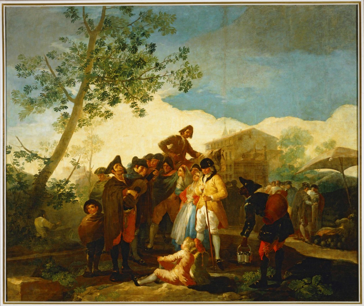 Ein blinder Mann spielt Gitarre von Francisco Jose de Goya y Lucientes