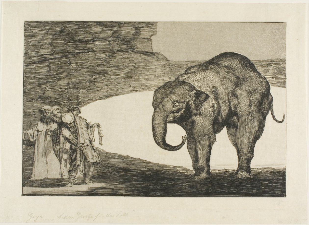 Tierische Torheit, aus Disparates von Francisco Jose de Goya y Lucientes
