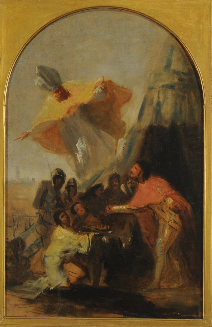 Erscheinung des Heiligen Isidoro vor dem Heiligen König Fernando von Francisco Jose de Goya y Lucientes