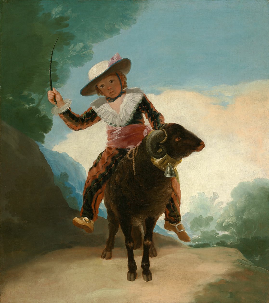 Junge auf einem Widder von Francisco Jose de Goya y Lucientes