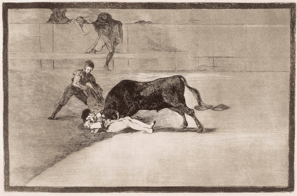 Stierkampf: der unglückliche Tod von Pepe Hillo von Francisco de Goya