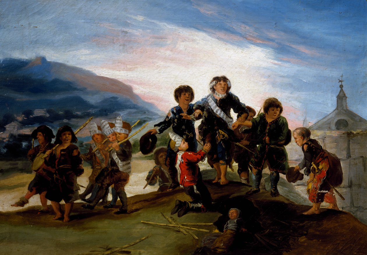 Kinder spielen Soldaten von Francisco Jose de Goya y Lucientes