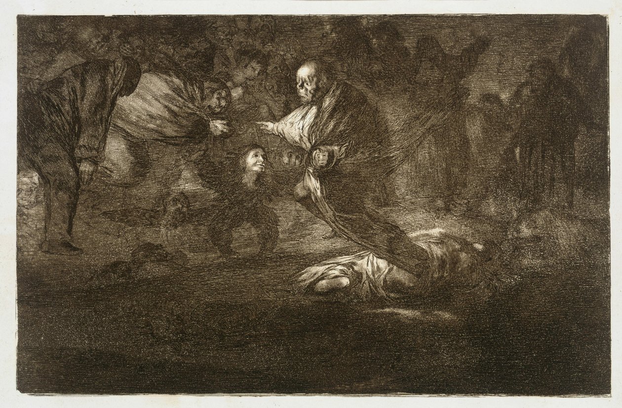 Dios los cria y ellos se juntan (Los Proverbios 18) von Francisco Jose de Goya y Lucientes