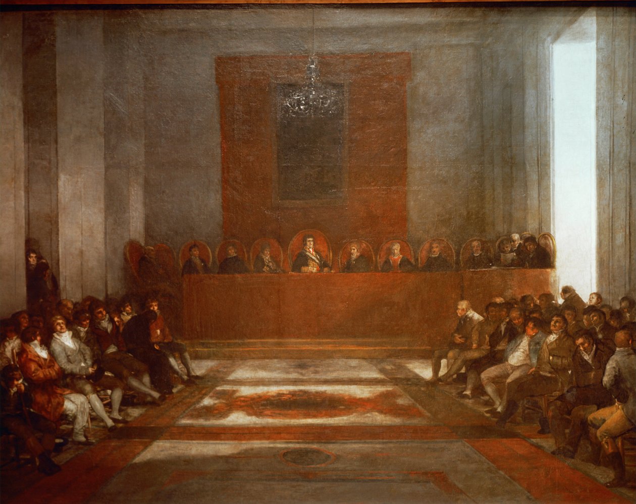 König Philipp IV. von Spanien eröffnet die Junta der Philippinen von Francisco Jose de Goya y Lucientes