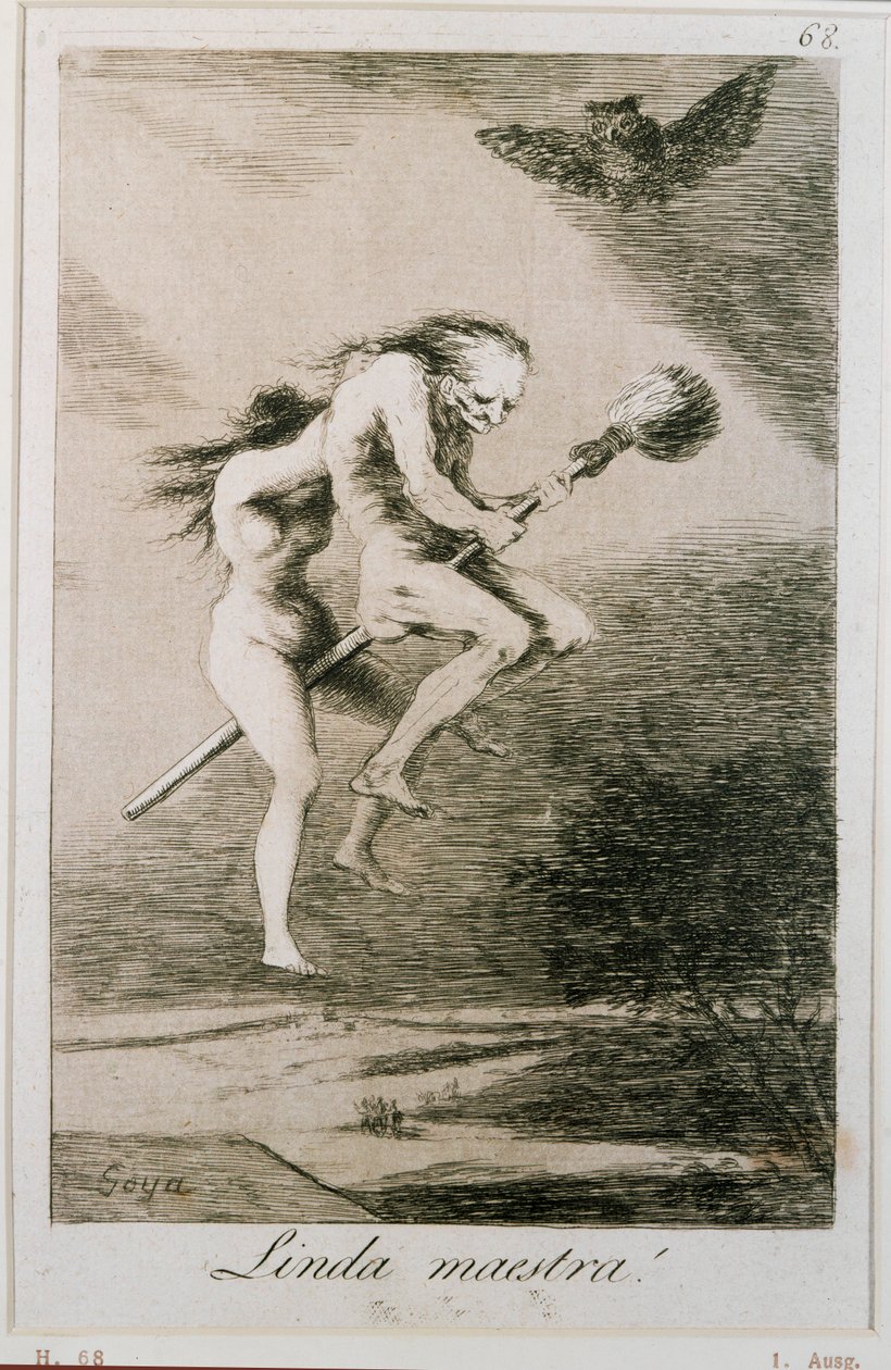 Linda maestra - Sanfte Herrin, Radierung Nr. von Francisco Jose de Goya y Lucientes