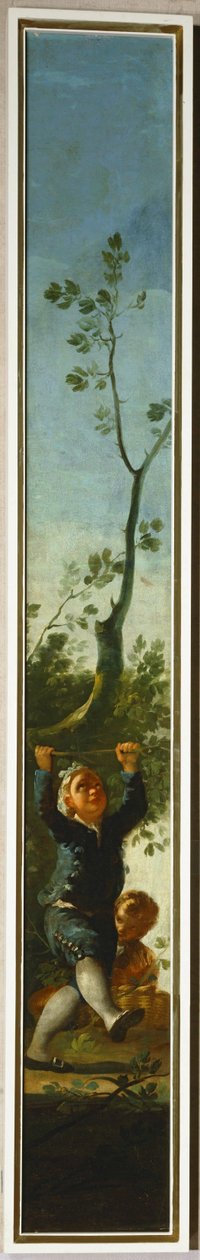 Kleiner Junge und ein Baum von Francisco Jose de Goya y Lucientes