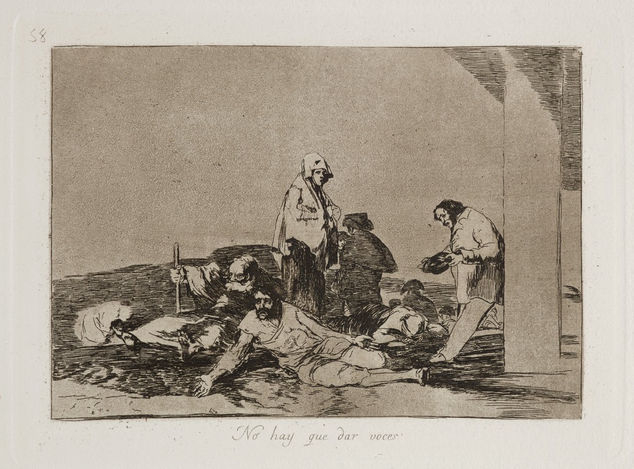 No hay que dar voces (Es nützt nichts zu schreien) von Francisco Jose de Goya y Lucientes