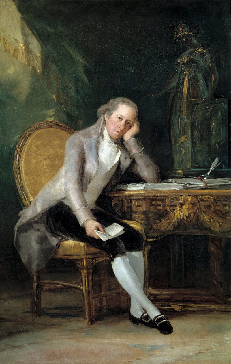 Porträt des Staatsmannes und Schriftstellers Gaspar Melchor de Jovellanos von Francisco de Goya