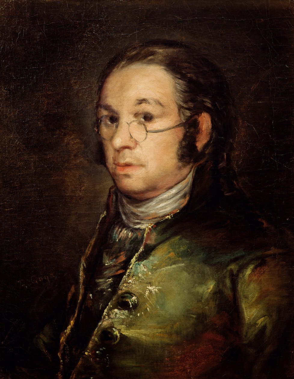 Selbstporträt mit Brille von Francisco de Goya
