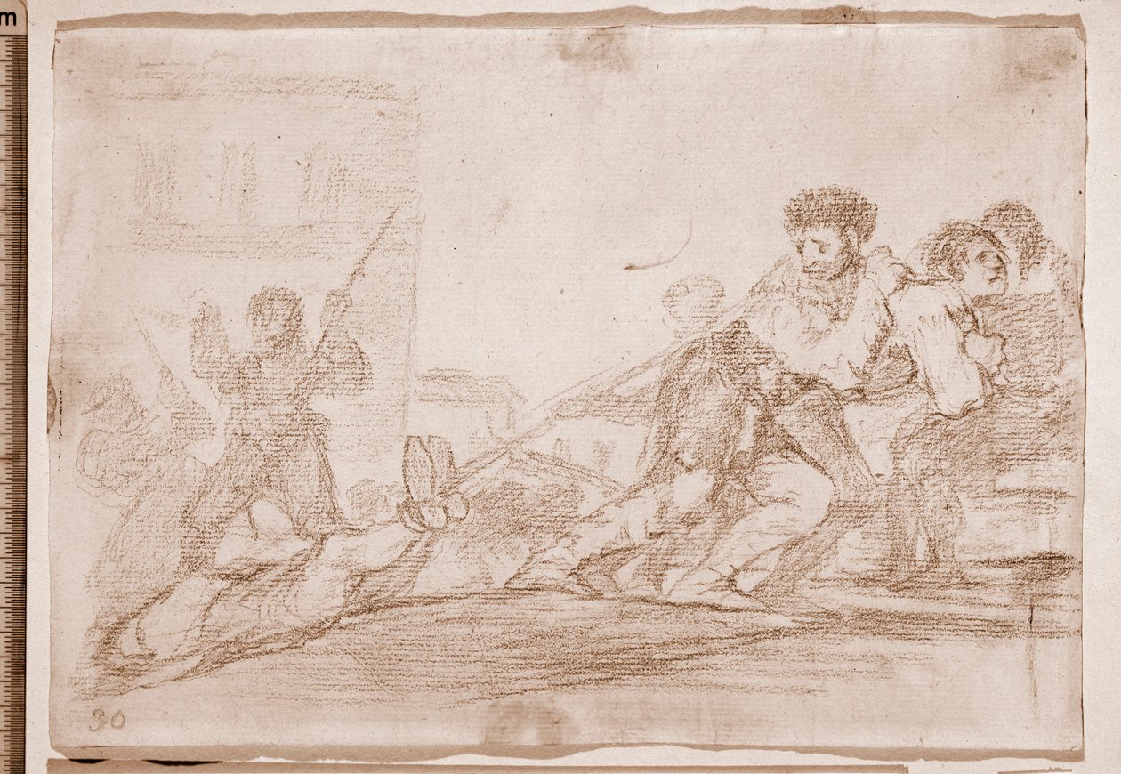 Die Schrecken des Krieges: Er hat es verdient von Francisco de Goya