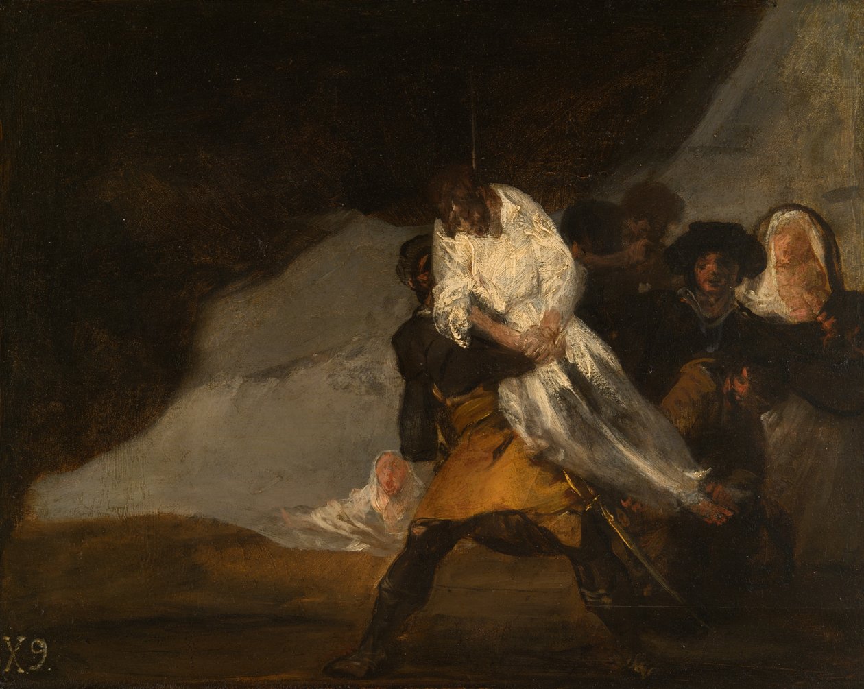 Der gehängte Mönch von Francisco Jose de Goya y Lucientes