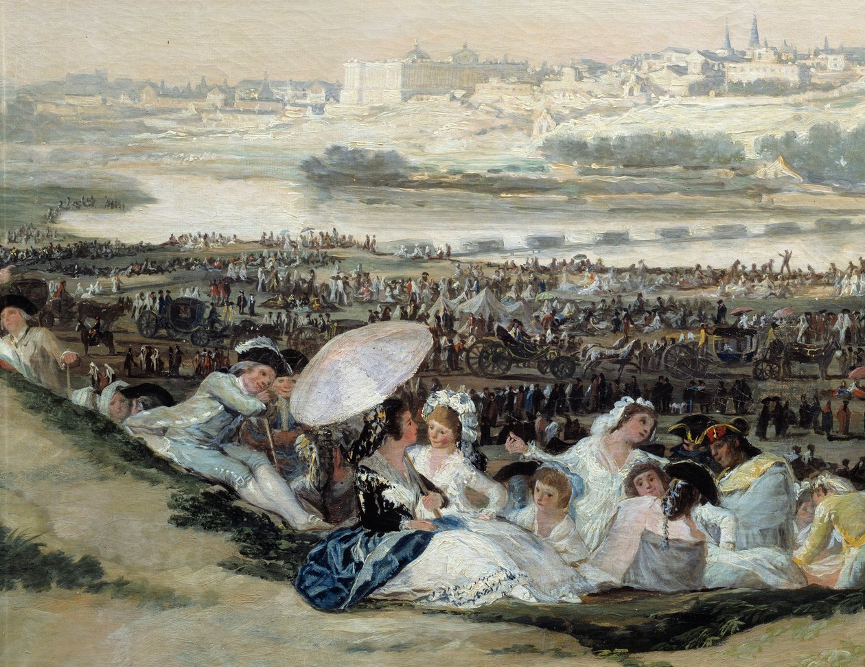Die Prärie von San Isidro (San Isidro) Blick auf die Stadt Madrid von der Einsiedelei San Isidoro von Francisco de Goya
