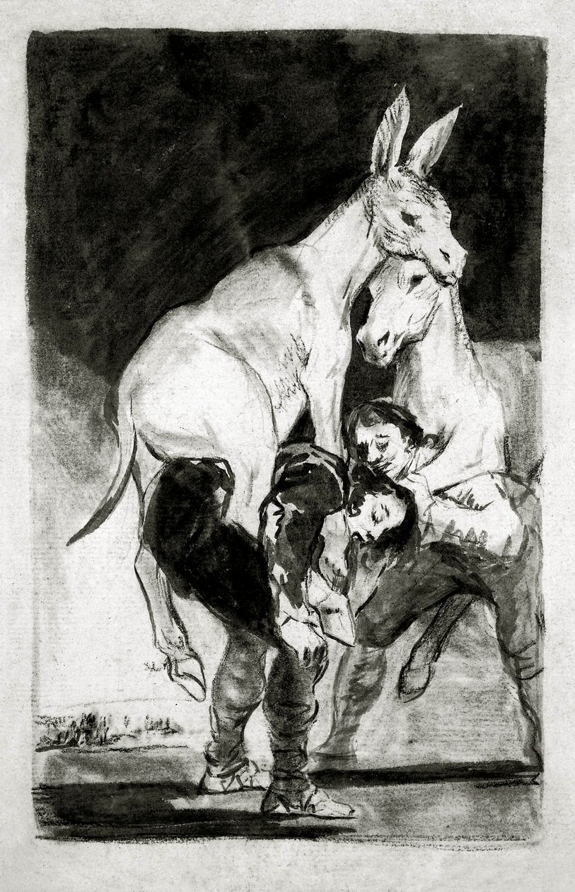Du, der du nicht kannst (Tu que no puedes) von Francisco de Goya