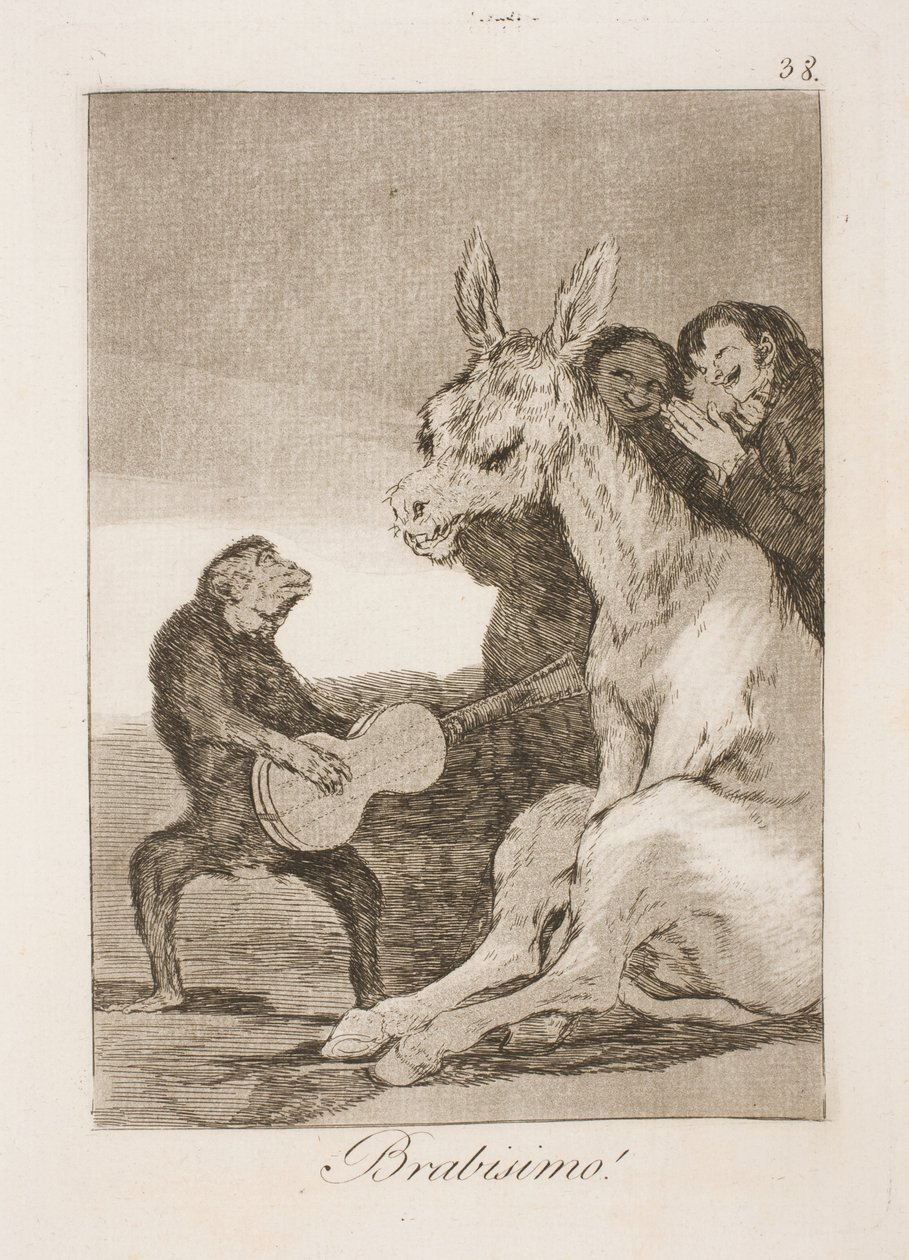 Bravissimo (Karl IV und Godoy) von Francisco de Goya
