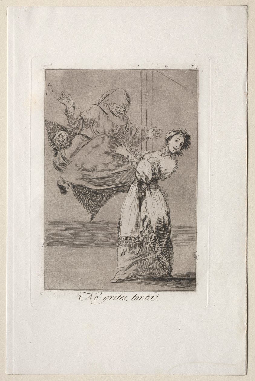 Caprichos: Schrei nicht, Dummkopf von Francisco de Goya