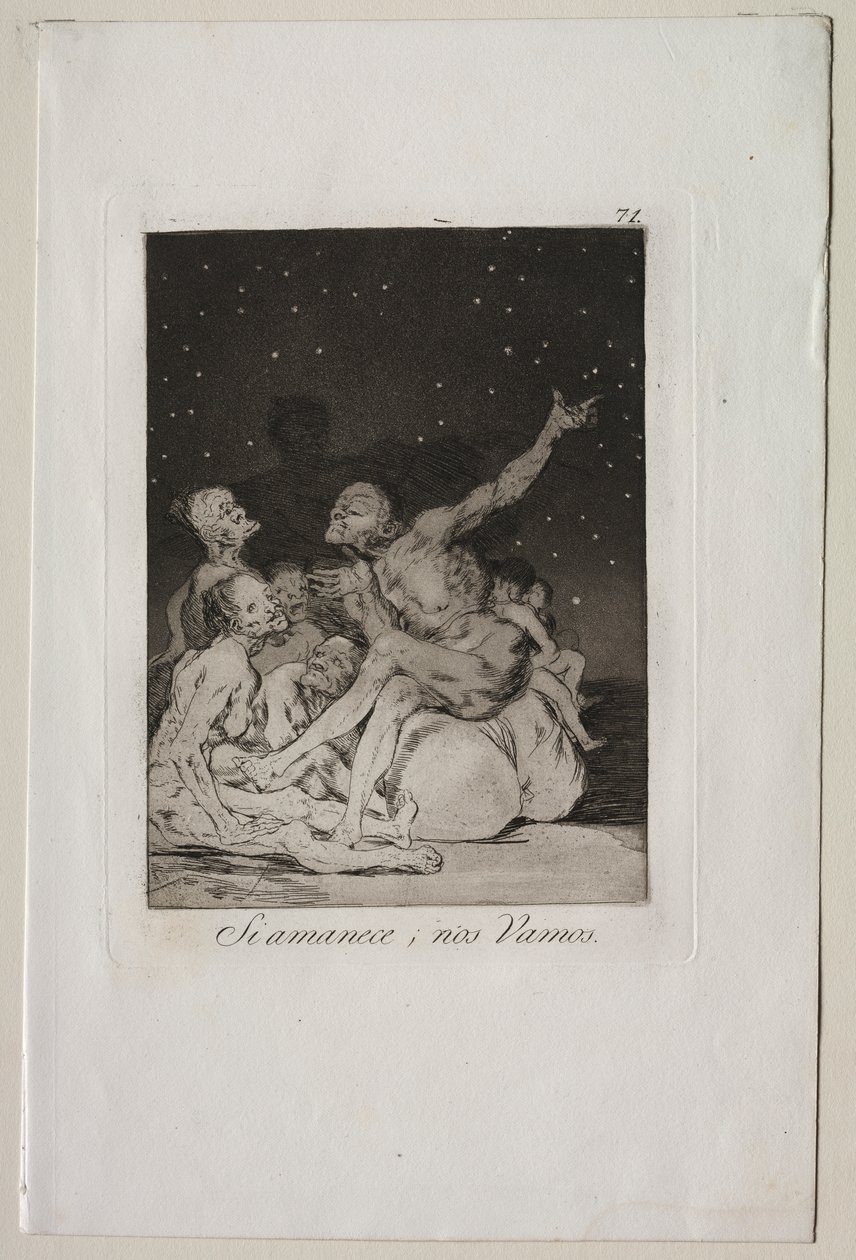 Caprichos: Wenn der Tag anbricht, werden wir weg sein von Francisco de Goya