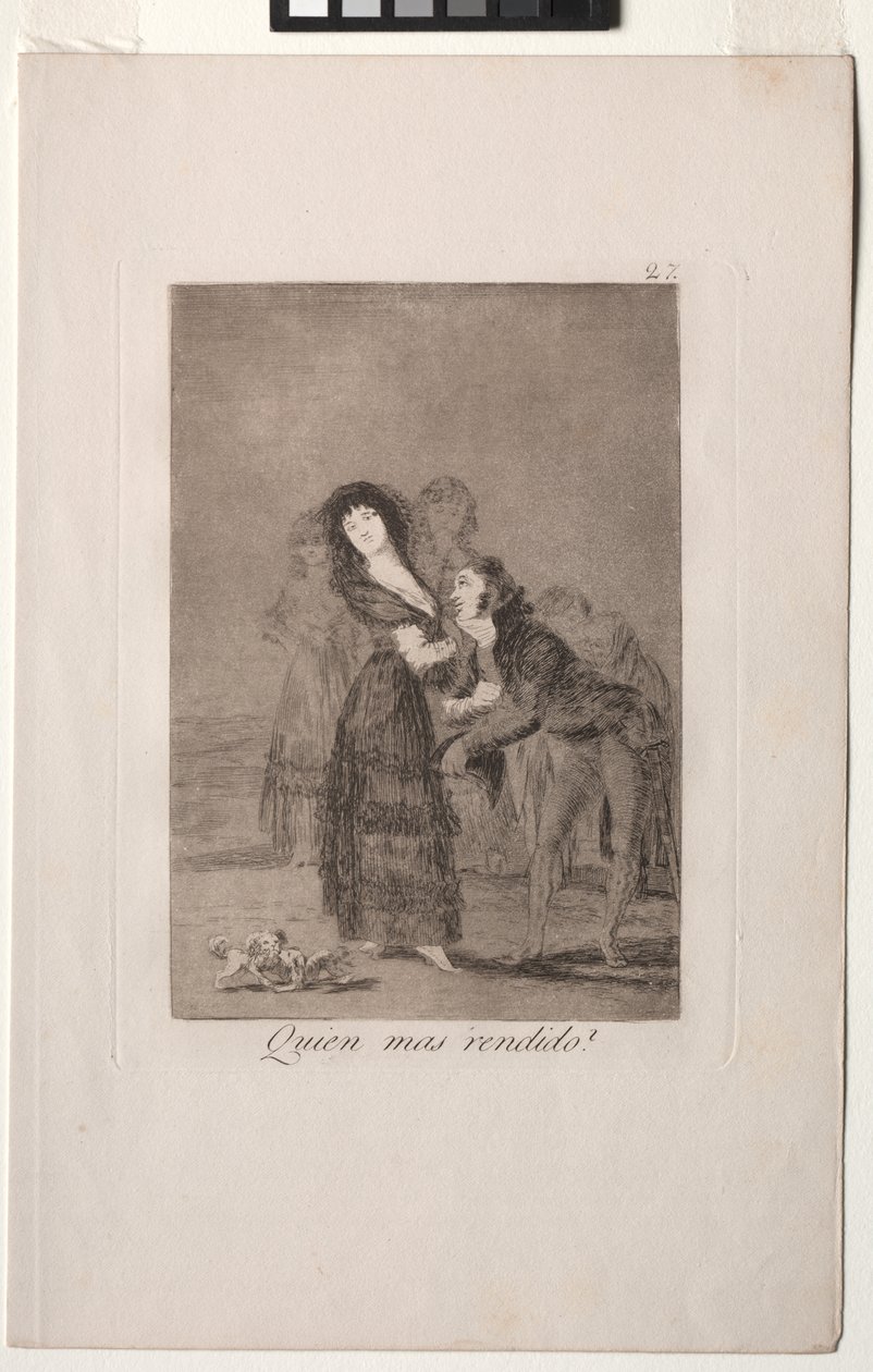 Caprichos: Wer von ihnen ist mehr überwältigt? von Francisco de Goya
