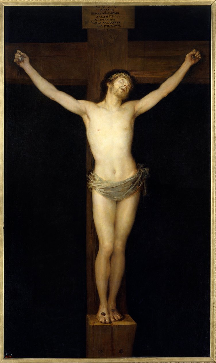 Christus am Kreuz. Gemälde von Francisco de Goya (1746-1828) 19. Jahrhundert. Madrid, Prado-Museum von Francisco de Goya