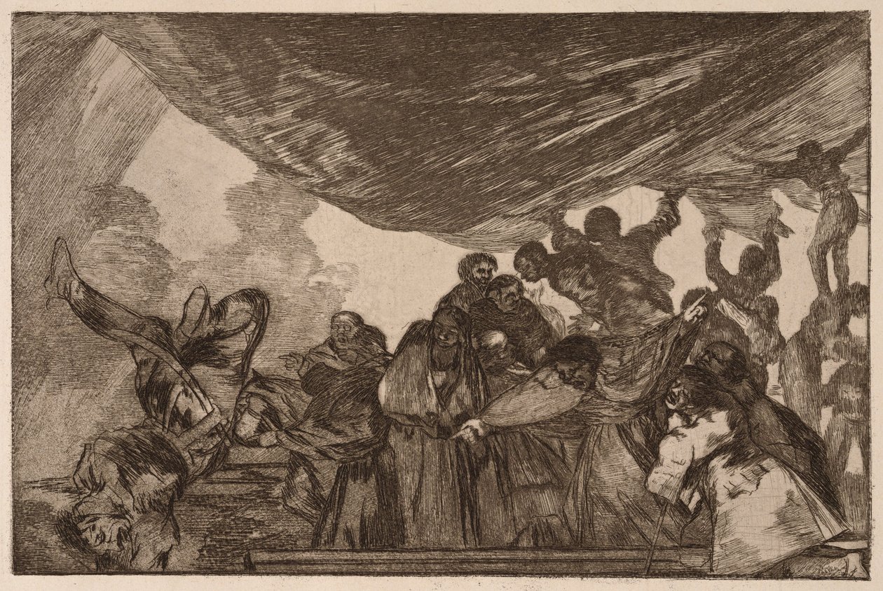 Klarer Unsinn (Disparate claro), aus der Serie Los Disparates von Francisco de Goya