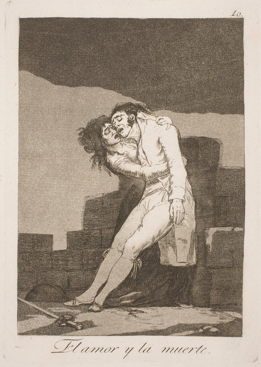 Der Tod und die Liebe von Francisco de Goya