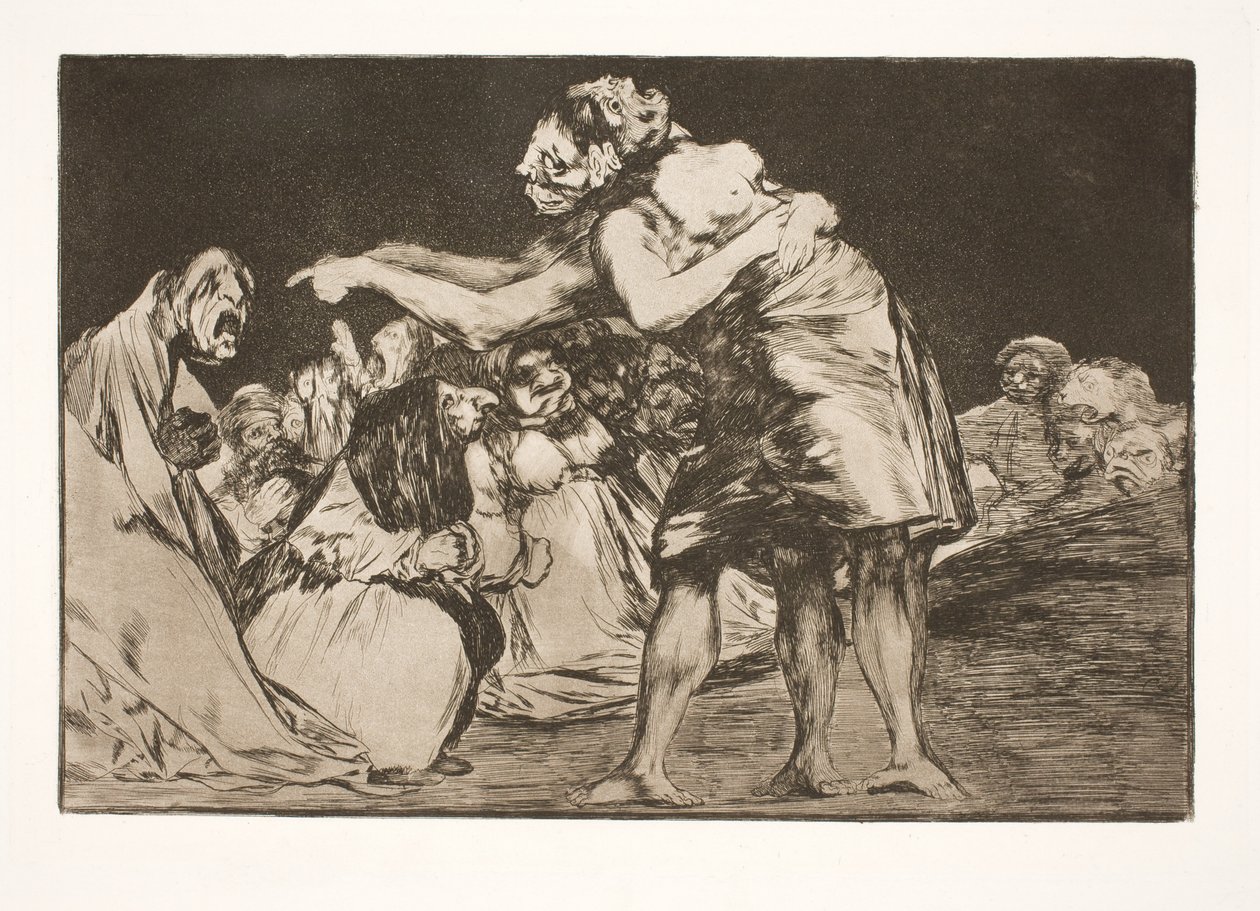 Die törichte Ehe (Sie, die heiraten will, verpasst nie die Gelegenheit, dies zu erzählen) von Francisco de Goya