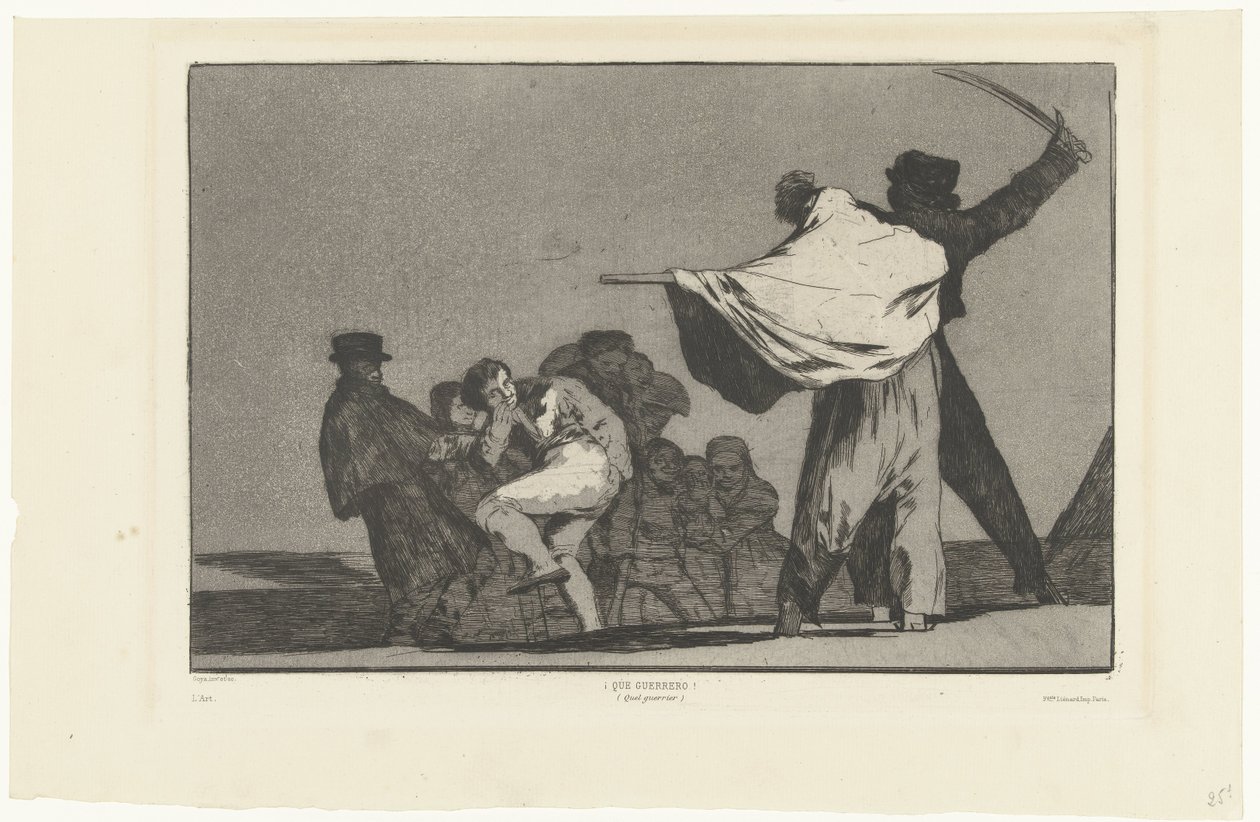 Der Soldat! von Francisco de Goya