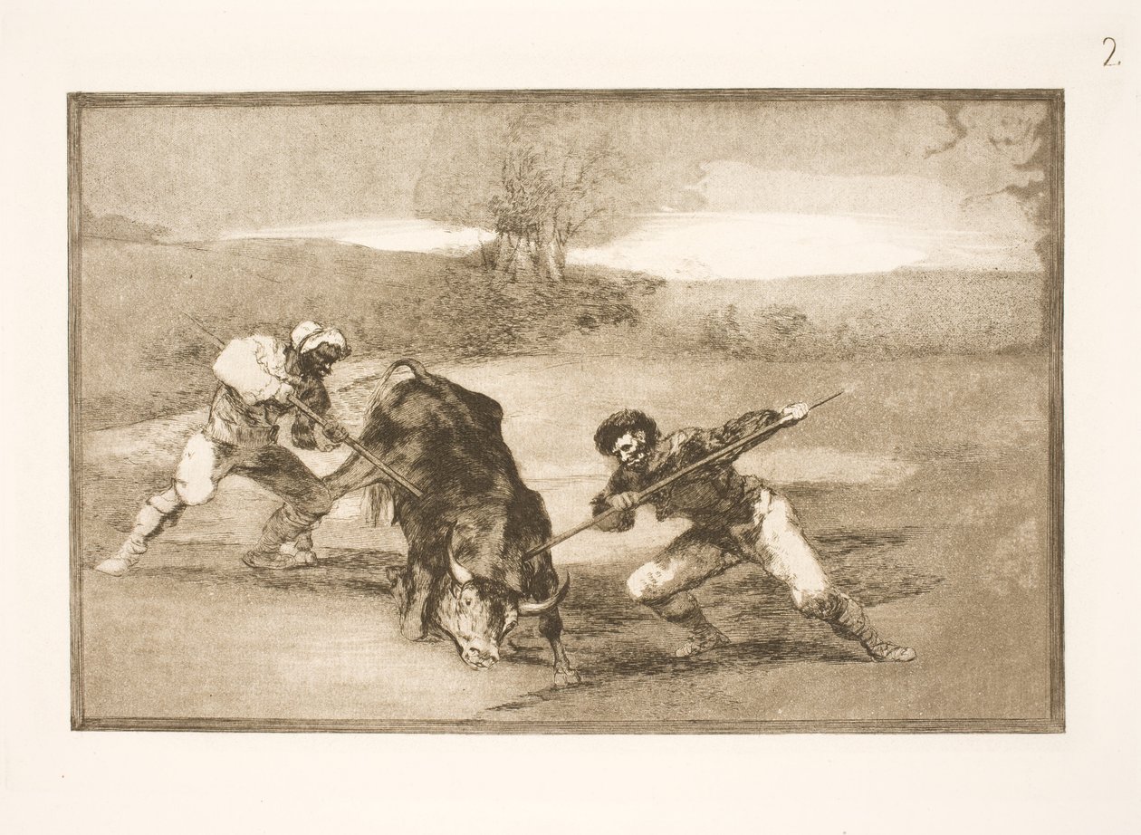 Eine andere Art zu Fuß zu jagen von Francisco de Goya