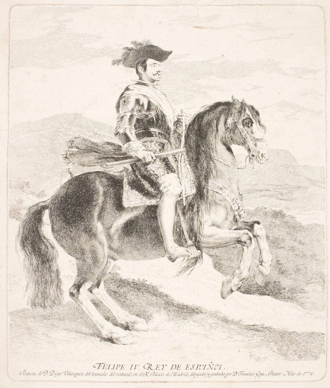 Philipp IV., König von Spanien, zu Pferd von Francisco de Goya